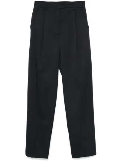 Blanca Vita Pleated Trousers In Blue