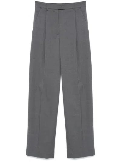 Blanca Vita Pleated Trousers In Grey