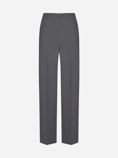 Blanca Vita Grey Paw Trousers In Smokey Grey