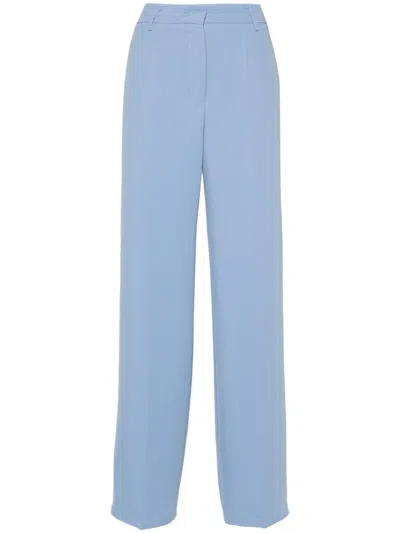 Blanca Vita Plectra Straight Trousers In Blue