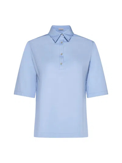 Blanca Vita Polo Shirt In Light Blue