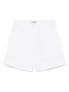 Blanca Vita Pressed-crease Shorts In White