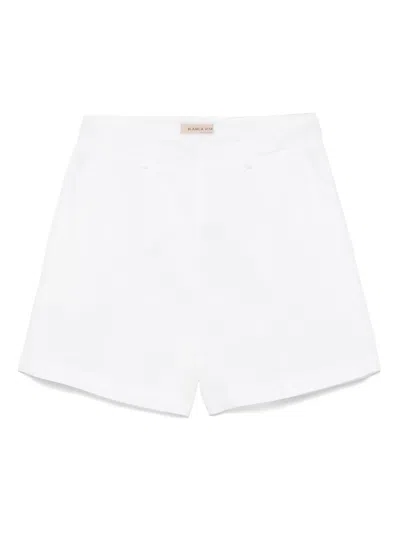 Blanca Vita Pressed-crease Shorts In White