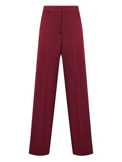 BLANCA VITA PRESSED-CREASE TROUSERS