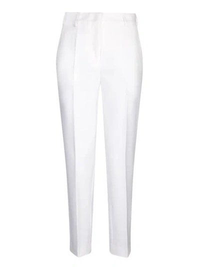 Blanca Vita Regular Fit White Trousers