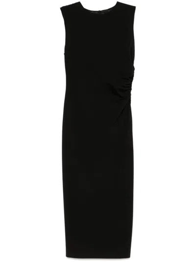Blanca Vita Ruched Maxi Dress In Black