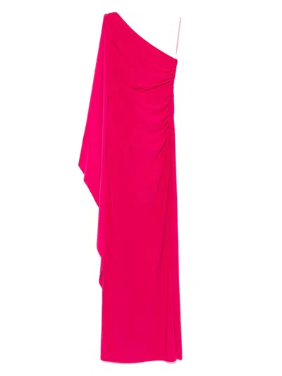 Blanca Vita Ruched Maxi Dress In Pink