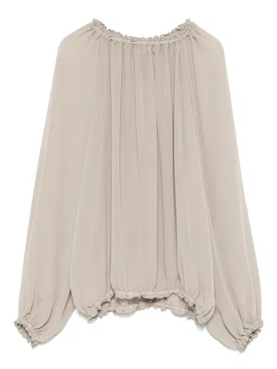 Blanca Vita Ruffle-trim Blouse