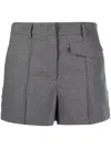 Blanca Vita Salicaria Mid-rise Shorts In Grey