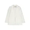Blanca Vita Satin Effect Jacket In White