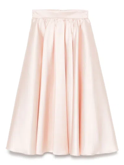 Blanca Vita Satin Midi Skirt