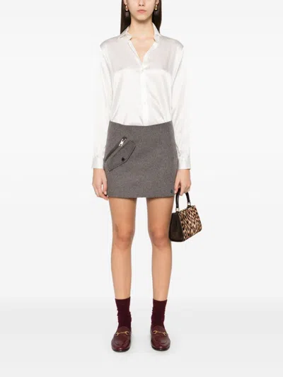 Blanca Vita Satin Shirt In White