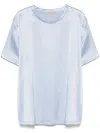 Blanca Vita Satin T-shirt In Blue