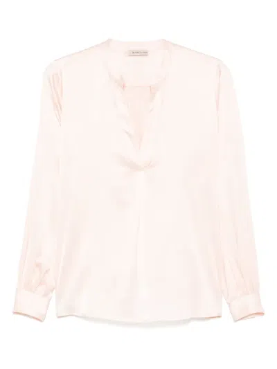 Blanca Vita Satined Blouse In Pink