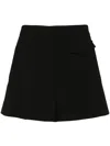 Blanca Vita Seam-detail Shorts In Black