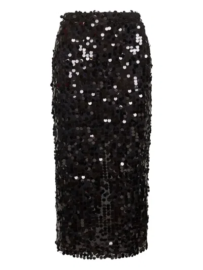 Blanca Vita Sequin-embellished Midi Skirt In Multi