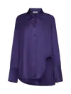 Blanca Vita Calanthe Silk Shirt In Viola