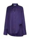 Blanca Vita Calanthe Silk Shirt In Purple