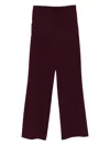 Blanca Vita Side-pockets Tailored Trousers In Brown