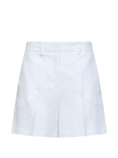 Blanca Vita Silice Pressed-crease Tailored Shorts In White