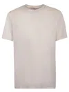 Blanca Vita Crew Neck T-shirt With Short Sleeves In Beige