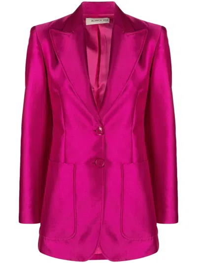 Blanca Vita Single-breasted Blazer In Rosa