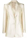 Blanca Vita Single-breasted Button-fastening Jacket In Nude