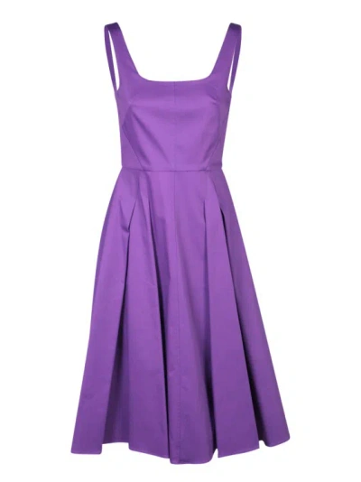Blanca Vita Sleeveless Midi Dress In Purple