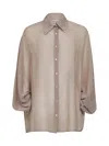 Blanca Vita Stone Georgette Cucumber Shirt