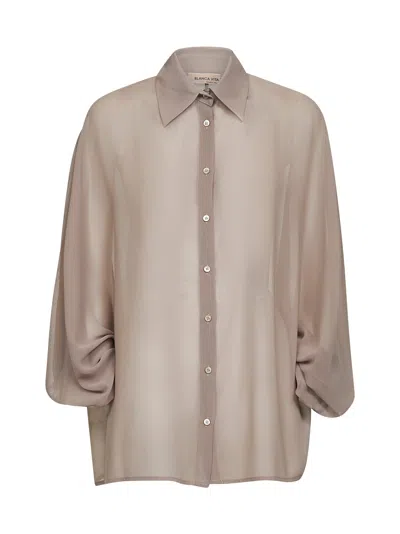 Blanca Vita Stone Georgette Cucumber Shirt