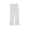 Blanca Vita Straight-leg Trousers With Satin Bands In White