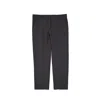 Blanca Vita Tailored Cropped Trousers With Mid-rise Waist In Black
