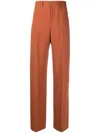 Blanca Vita Tailored Straight-leg Trousers In Orange