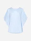 BLANCA VITA TAMARIX PLEATED BLOUSE