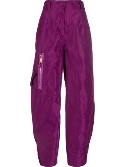 Blanca Vita Pepe Taffeta Cargo Pants In Cyclamen