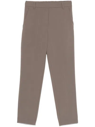 Blanca Vita Tapered Trousers In Grey