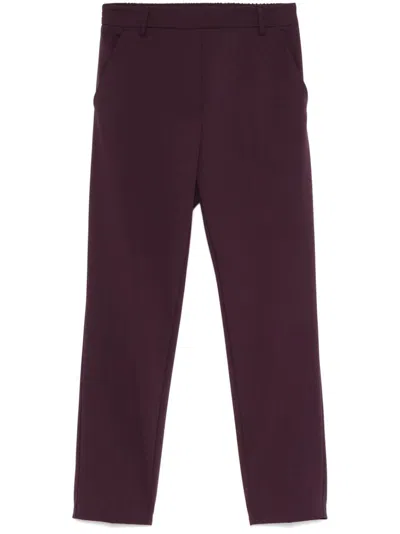 Blanca Vita Tapered Trousers In Purple