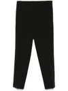 Blanca Vita Tapered Trousers In Schwarz