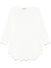 Blanca Vita Three-quarter Length Sleeves T-shirt In White