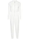 Blanca Vita Tuta Trhyco Long-sleeve Jumpsuit In White