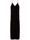 Blanca Vita Velvet Long Dress In 紫色