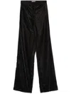 Blanca Vita Velvet Trousers In Grey