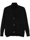 Blanca Vita Virgin Wool Cardigan And Sweater Set In Black