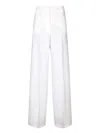 BLANCA VITA WHITE CADY PALAZZO TROUSERS