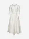 Blanca Vita White Muslin Allia Midi Shirtdress