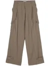 Blanca Vita Wide-leg Cargo Pants In Green