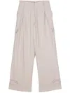 Blanca Vita Wide-leg Cargo Pants In Neutrals