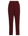 Blanca Vita Woman Pants Burgundy Size 8 Polyester, Elastane In Red