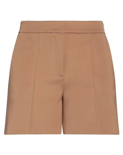 Blanca Vita Woman Shorts & Bermuda Shorts Camel Size 10 Polyester, Elastane In Pink