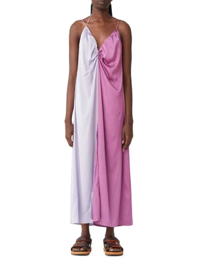 Blanca Women's Pisces Two Tone Satin Midi Dress In Pink